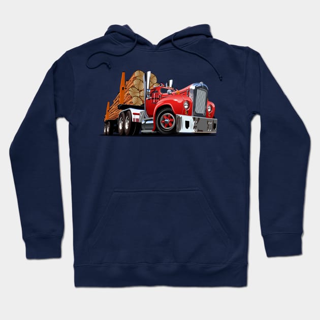 Cartoon truck Hoodie by Mechanik